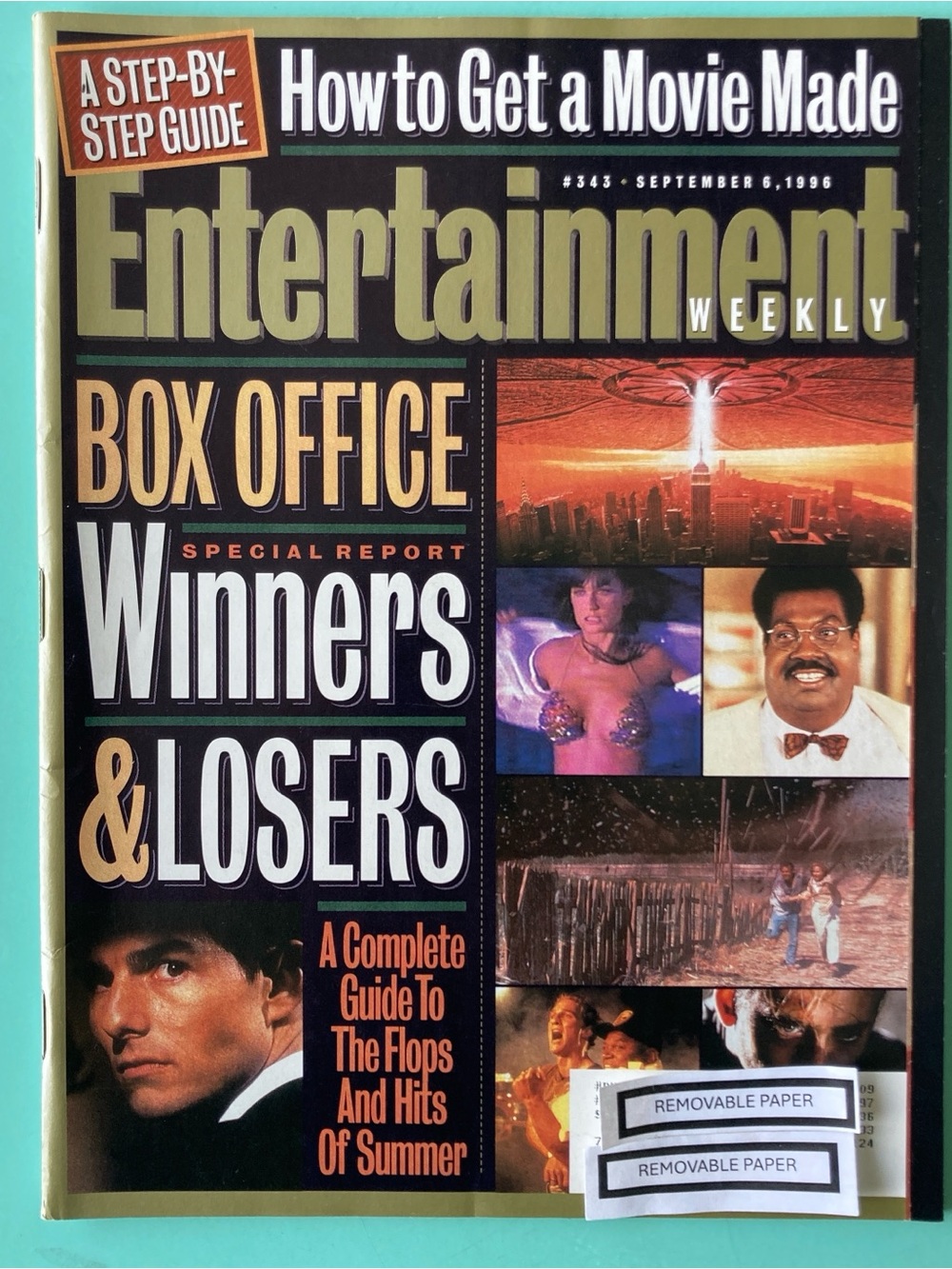 Entertainment Weekly Magazine Tom Cruise & Demi Moore September 6 1996 - Address
